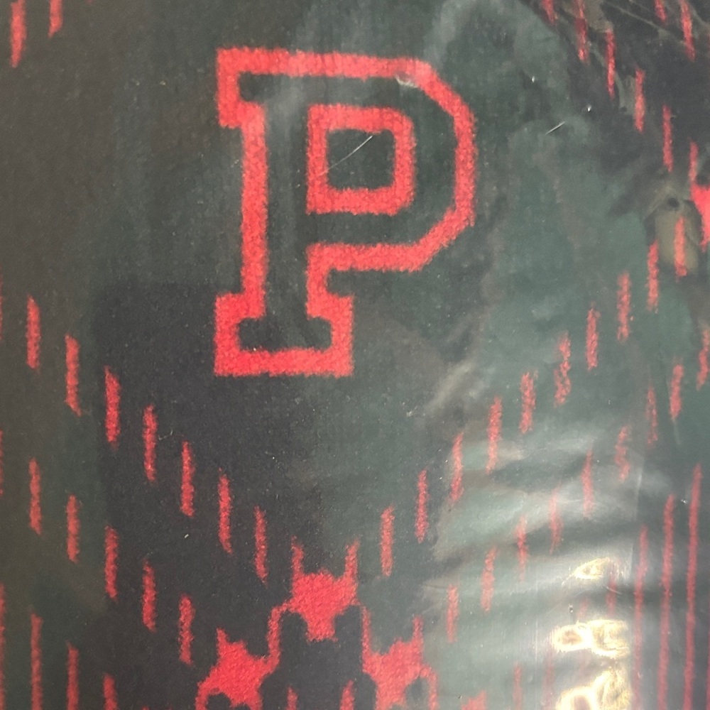 Victoria's Secret Red and Black Plaid Blanket - Picture 2 of 2